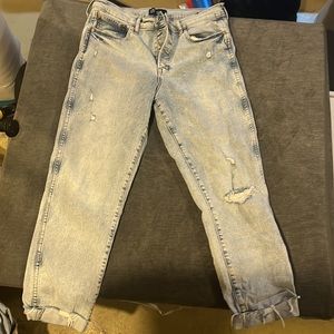 Gap, high-rise, vintage, slim raw, cut size 12/31